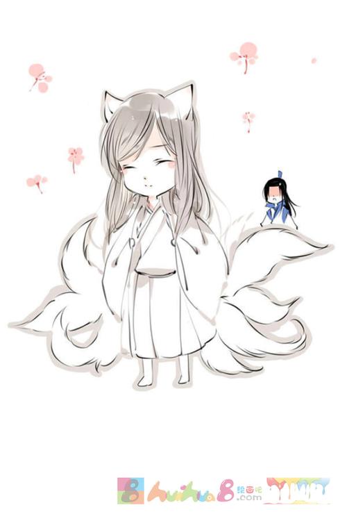 狐狸卡通图片简笔画怎么画简笔画教程_绘画吧-画画