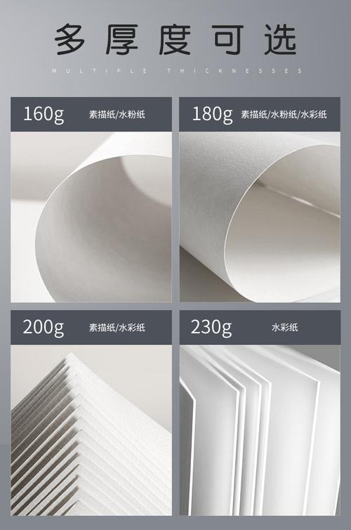 素描纸8k水彩纸素描本4k加厚画画纸儿童水粉纸小学生美术生初学者考试