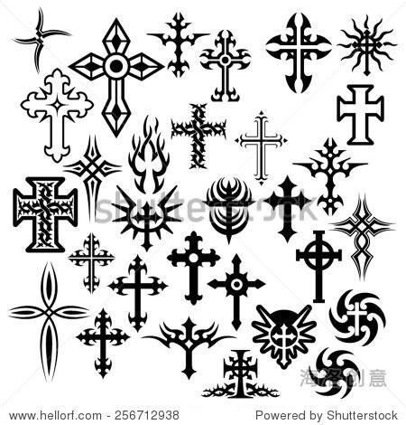 十字架标志简笔画