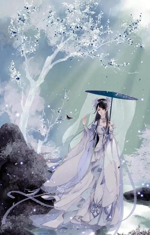 高清壁纸古风手绘美女