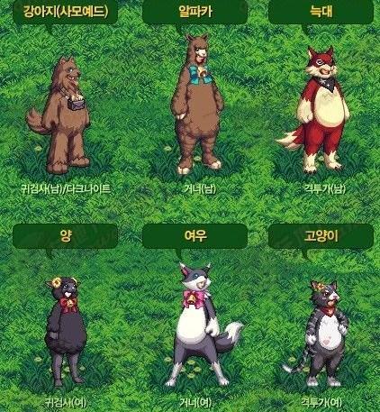 dnf韩服五一套全职业曝光 可爱卡通动物套展示