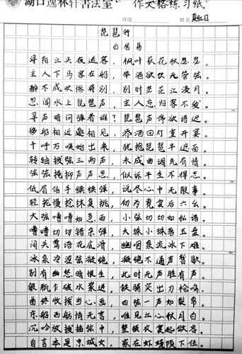 "喜迎2020" 逸林轩书法室 创作沙龙展示之"琵琶行"