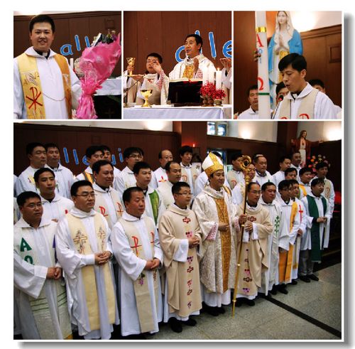 12,主教与各地神父合影留念.上面的几位都是黑龙江主教府的神父