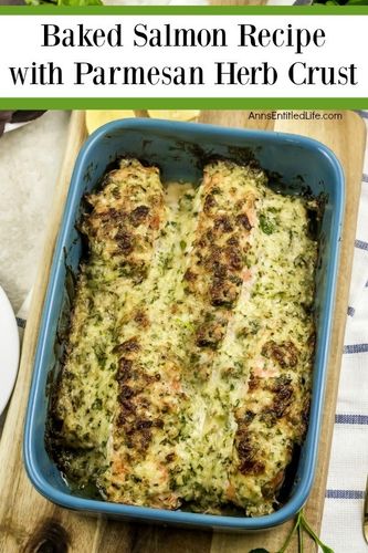 baked salmon recipe with parmesan herb crust