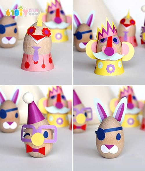 趣味蛋壳娃娃手工制作