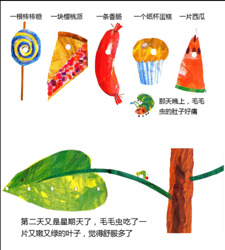 儿童教育绘本 好饿的毛毛虫