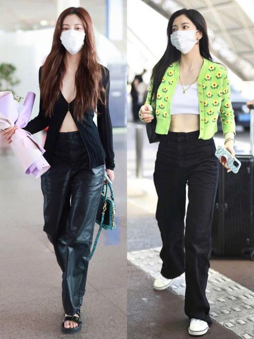 新晋时髦小花宋妍霏机场穿搭辨识度很高普通人跟着穿就很气质