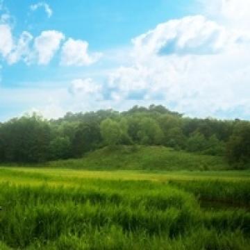 青山绿水唯美夕阳,风景头像图片-回车桌面