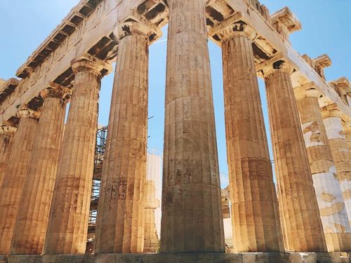 parthenon temple in athens, greece