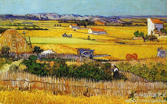 梵高 油画《麦田》