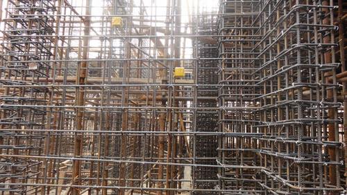 b座墙柱钢筋绑扎