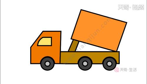 简笔画教程卡通工程车简笔画怎么画简单漂亮并学会涂色