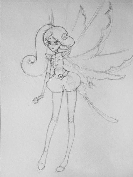 动画片 小花仙角色 椿手绘