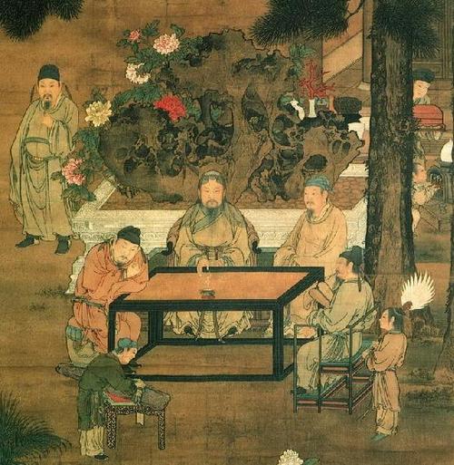 《十八学士图》是唐代画家阎立本创作的立轴绢本设色画,现藏于中国