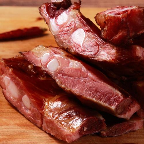 川香味腊排骨500g四川农家自制特产烟熏腊排骨风干咸排骨腊肉腊味
