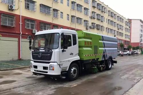 国六东风天锦16方洗扫车外形展示图片