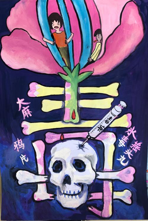 童心画禁毒-2020年海口市白沙门小学开展禁毒漫画大赛