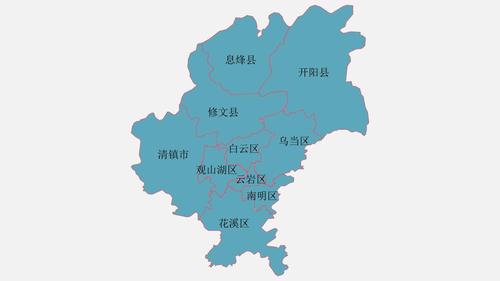 贵阳地图高清全图矢量可编辑全市各县区行政区划地图