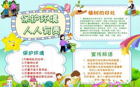 环保手抄报文字图片怎么画