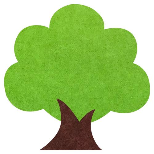 托管幼儿园环创大树造型设计玄关小树自粘墙贴毛毡墙贴
