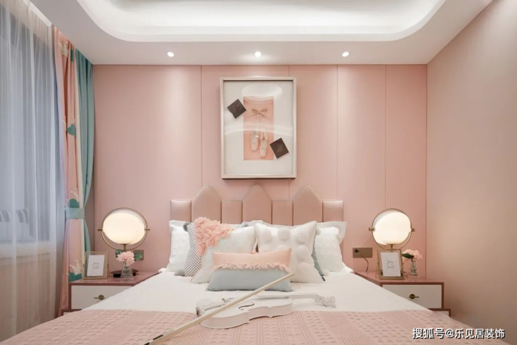 卧房空间的设计方案, 设计风格以高级灰卫主色, 在这个