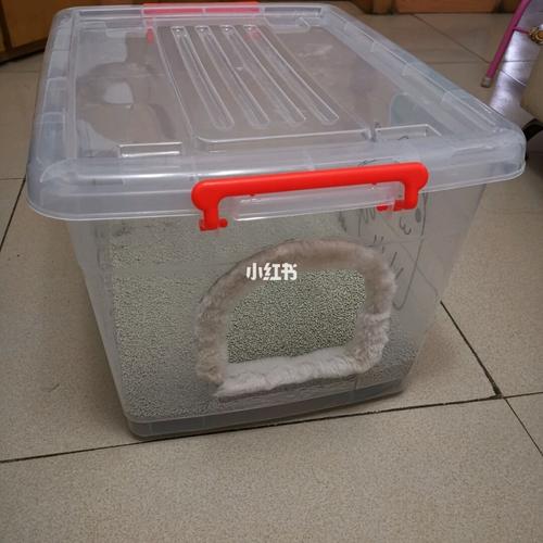 教程来啦90整理箱改造封闭式猫砂盆