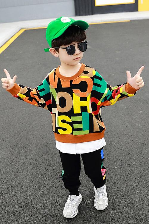 童装男童秋装套装2019新款儿童洋气男孩帅气宝宝春秋两件套潮