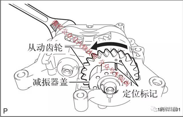 丰田2.7l 1ar-fe发动机正时(带平衡轴)