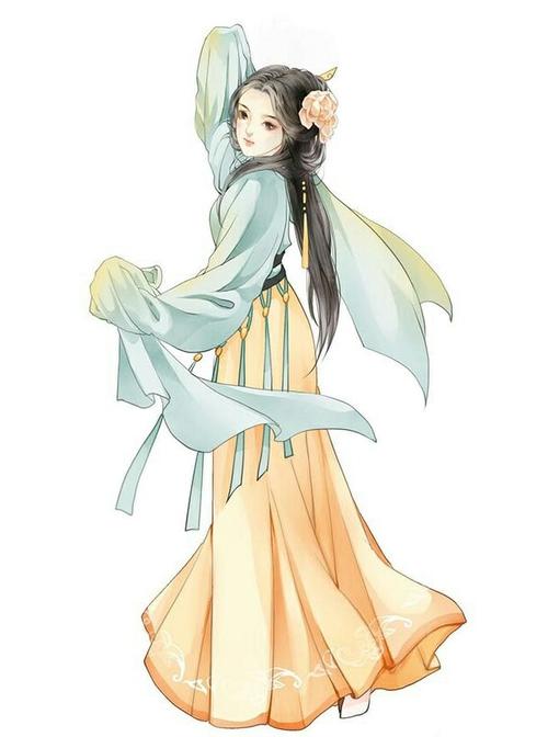 手绘古风女子