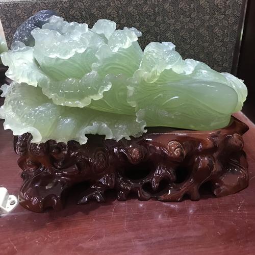 家居装饰摆件 玉白菜工艺品摆件玉白菜创意玉石工艺礼品摆件批发