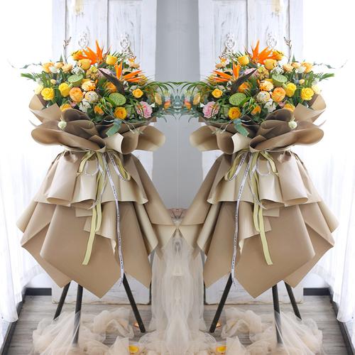 高端成都鲜花店开业花篮韩式包纸三脚架高档应援演唱会同城速递送