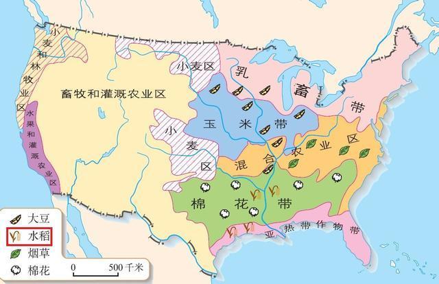 美国农业带分布图