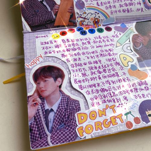 追星手帐|边伯贤|exo_手帐_边伯贤_枕头_手帐分享_兴趣爱好_文具手账