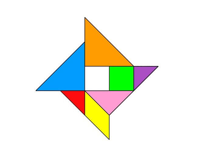 七巧板风车图案怎么拼出来 七巧板风车拼图教程分享