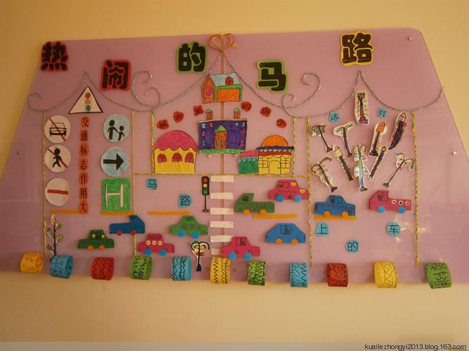 另外我们也创建了我们的主题墙《热闹的马路》