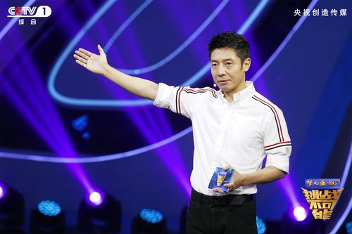 主持人撒贝宁与挑战观察团张斌,康震,蔡紫,一同见证汉字小达人的高能