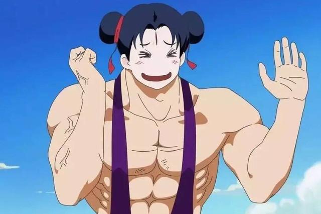 这是来自于某个动漫中的人物,人称肌肉萝莉,现在是不是就看出些端倪了