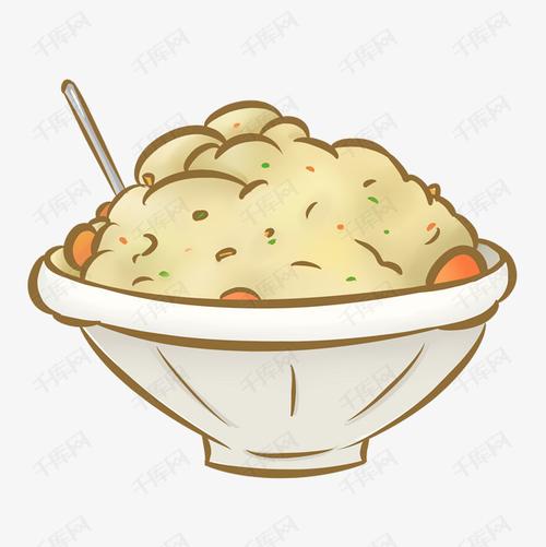 手绘卡通土豆泥插画