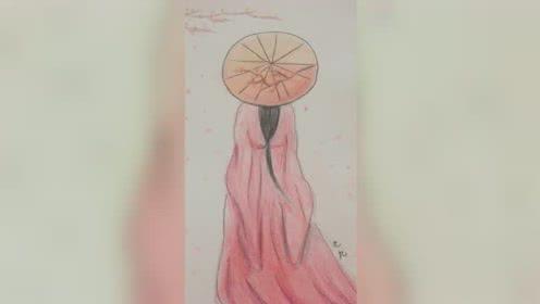 教你画古装背影