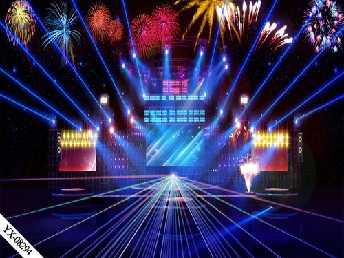 音乐男女舞台直播间主题背景