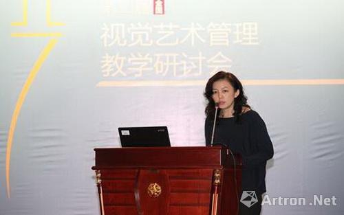 吴作人国际美术基金会秘书长吴宁分享了她多年在艺术基金会的工作经验