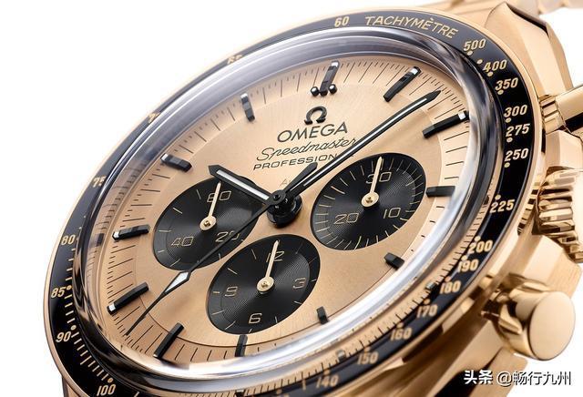 推出全新两款 超霸系列 moonshine64 18k 金款式月球腕表|欧米茄