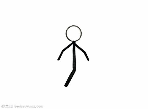 火柴人怎么画简笔画,超简单的火柴人简笔画教程
