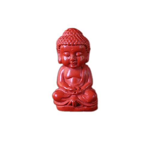 高含量朱砂佛高枕无忧弥勒佛朱砂散珠佛珠手串配件