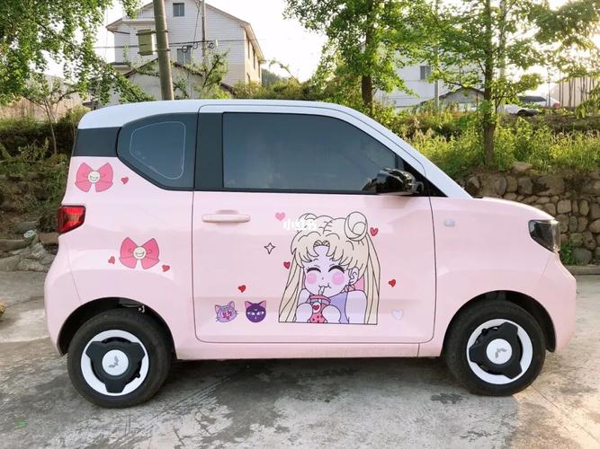 五菱宏光mini马卡龙 女司机的体验分享_贴纸_马卡龙_五菱宏光mini