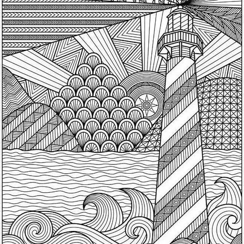 黑白线描装饰画