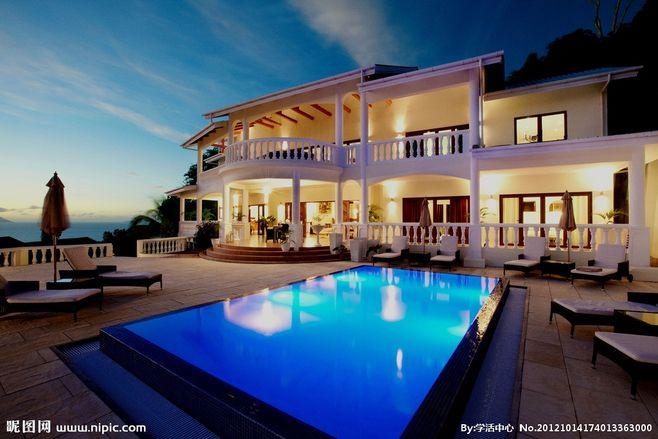 海边别墅度假村美景