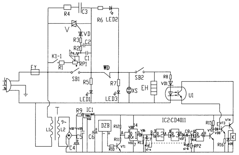 cn201017204y_饮水机智能控制电路失效