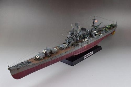 二战战舰模型 1/350 利根重巡洋舰 游戏动漫周边