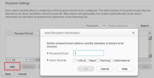 figure 17-2 adding recipient information